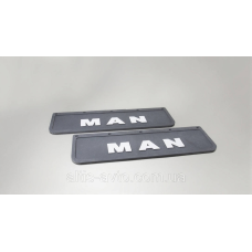 Комплект брызговиков передних черные “MAN“ компл. 2шт!!, 3D!! ➤ MG101610