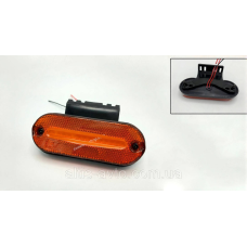 Фонарь габаритный ПРОДАЖА КОМПЛЕКТОМ 2ШТ ЦЕНА ЗА 1ШТ LED, овал, желтый ➤ MG101079