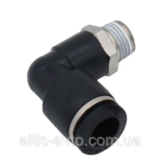 Фиттинг угловой пластик M16x1, 5xD12 ➤ MG100163