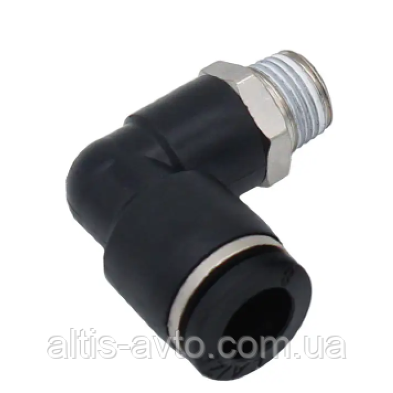 Фиттинг угловой пластик M16x1, 5xD12 ➤ MG100163 Фиттинг угловой пластик M16x1, 5xD12 ➤ MG100163