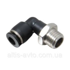 Фиттинг угловой пластик M12x1, 5xD6 ➤ MG100158