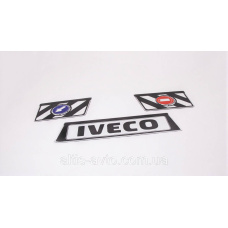 Брызговик прицепа (метла) черный “IVECO“ комплект из 3–х частей, 3D!! ➤ KP35240RS-92IV1