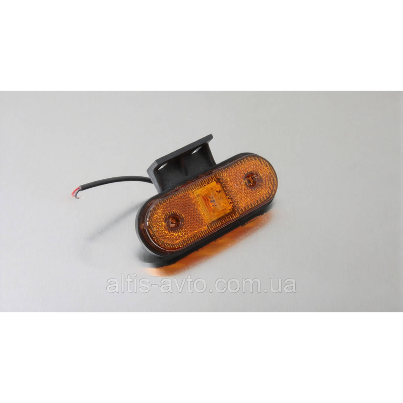 Фонарь габаритный LED овал, желтый + кронштейн ➤ ISS40331B Фонарь габаритный LED овал, желтый + кронштейн ➤ ISS40331B