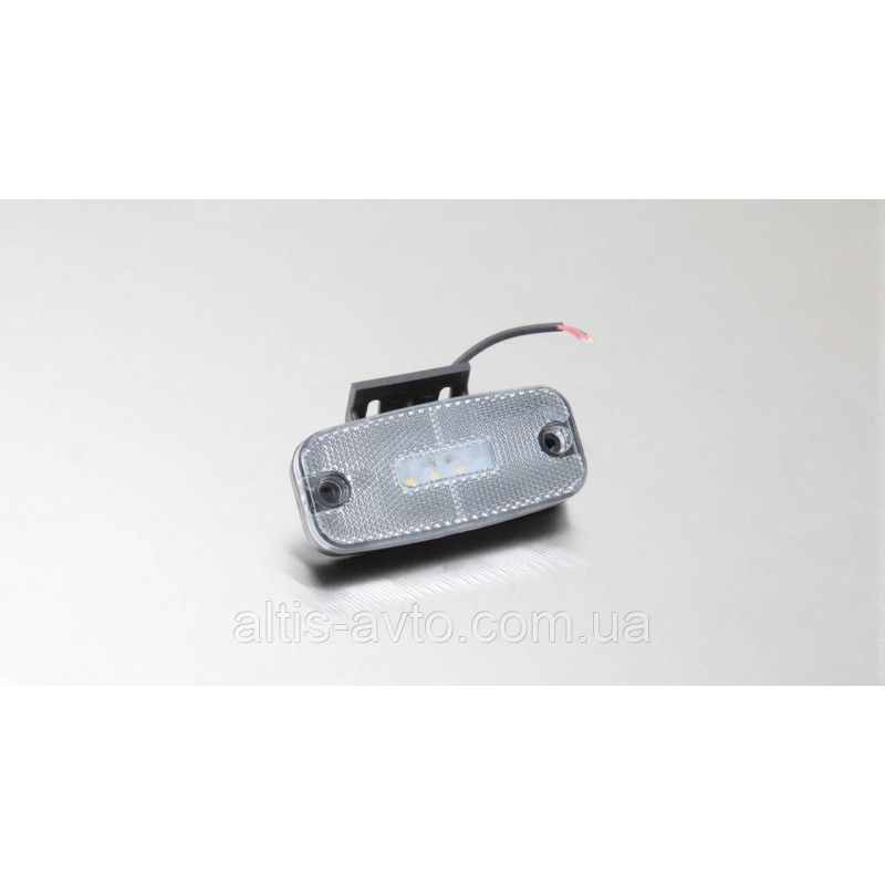 Фонарь габаритный LED, овал, бел. с скронштейном ➤ ISS40272 Фонарь габаритный LED, овал, бел. с скронштейном ➤ ISS40272