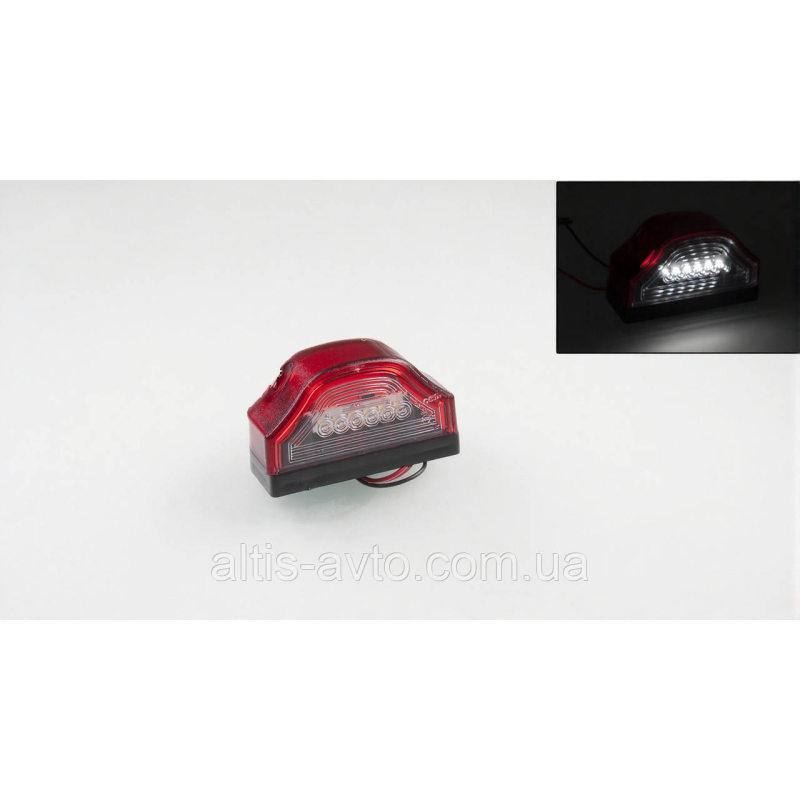 Фонарь подсветки номерного знака ПРОДАЖА КОМПЛЕКТОМ 2ШТ ЦЕНА ЗА 1ШТ6 LED, 12–24V выпуклый Фонарь подсветки номерного знака ПРОДАЖА КОМПЛЕКТОМ 2ШТ ЦЕНА ЗА 1ШТ6 LED, 12–24V выпуклый