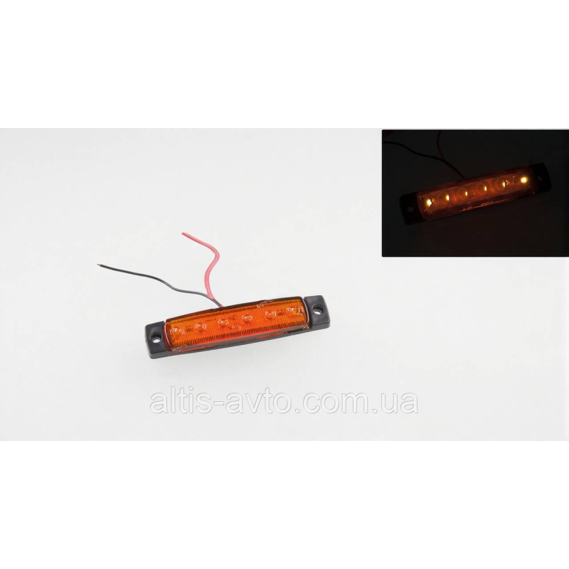 Фонарь габаритный 6 LED вдоль, желтый ➤ FR0172Y Фонарь габаритный 6 LED вдоль, желтый ➤ FR0172Y