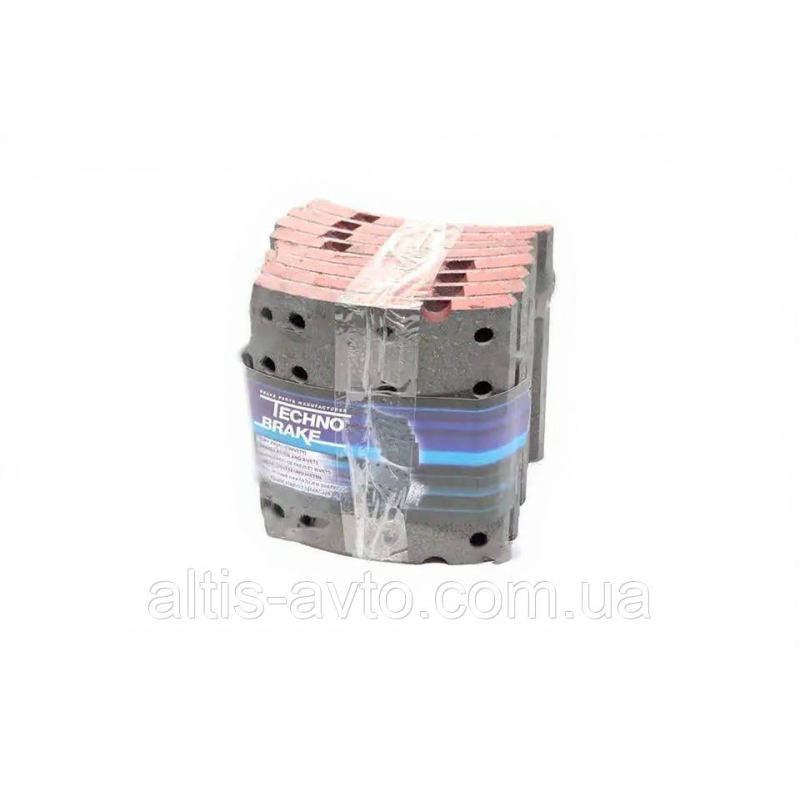 Тормозные накладки (комплект на ось) 419х203 2-й рем. FRUEHAUF, ROR, TRAILOR (Techno Brake) AS506 Тормозные накладки (комплект на ось) 419х203 2-й рем. FRUEHAUF, ROR, TRAILOR (Techno Brake) AS506
