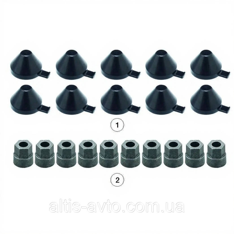 Ремкомплект суппорта (заглушки-10шт, гайки-10шт) KNORR SN5,6,7, SK7 (Andtech) 0810 10233 Ремкомплект суппорта (заглушки-10шт, гайки-10шт) KNORR SN5,6,7, SK7 (Andtech) 0810 10233